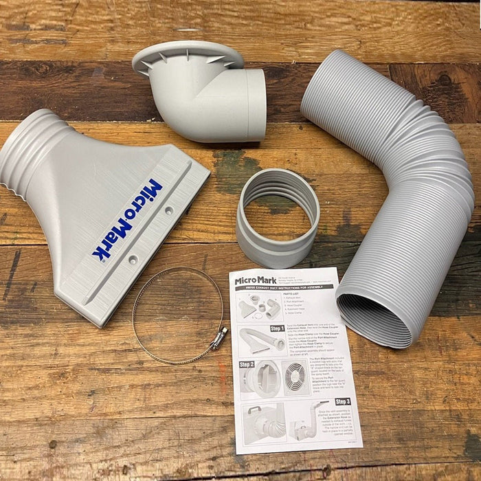 Exhaust Duct with Window Vent for Micro-Mark Spray Booths