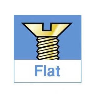 Flat Head Screws, 2-56 x 3/8" Package of 25