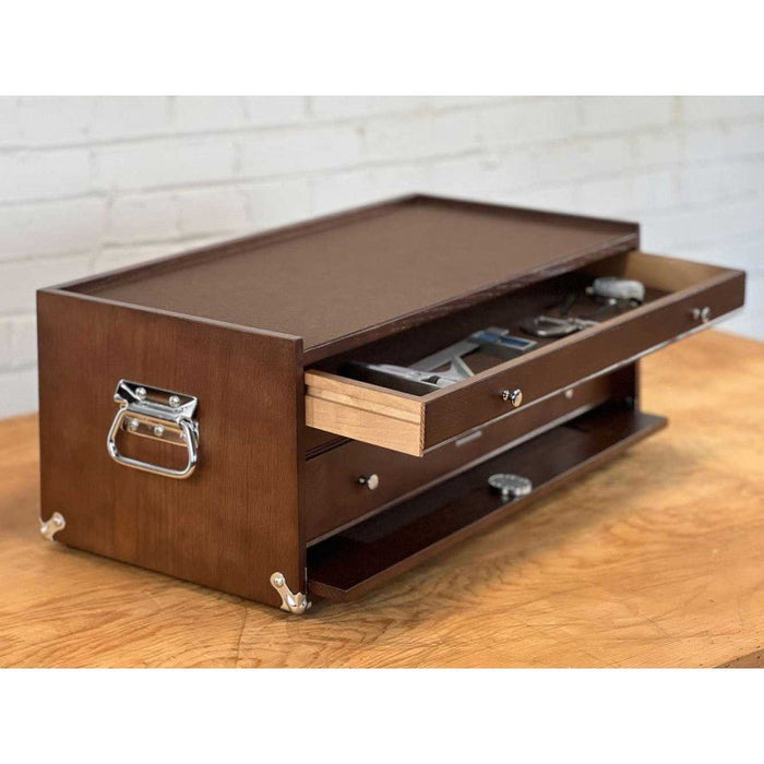 Gerstner International Dark Oak 3-Drawer Mid-Base