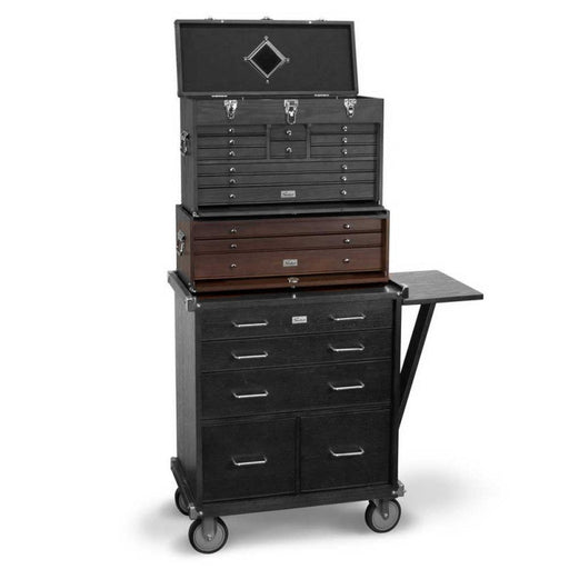 Gerstner International Dark Oak 3-Drawer Mid-Base
