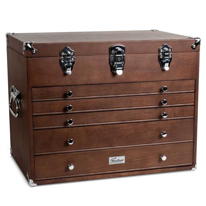 Gerstner International Dark Oak 5-Drawer Hobby Chest, GI-T20-D