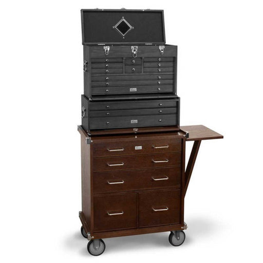 Gerstner International Dark Oak 5-Drawer Roller Cabinet, Extra Large