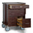 Gerstner International Dark Oak 5-Drawer Roller Cabinet, Extra Large
