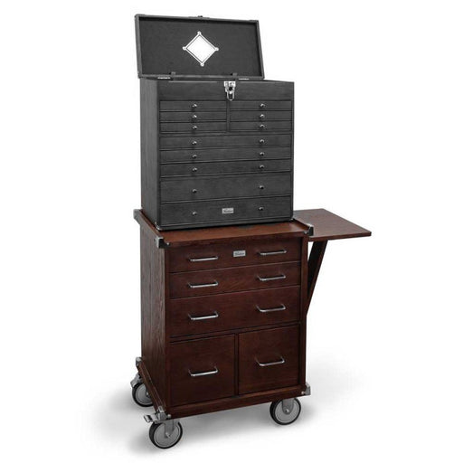 Gerstner International Dark Oak 5-Drawer Roller Cabinet