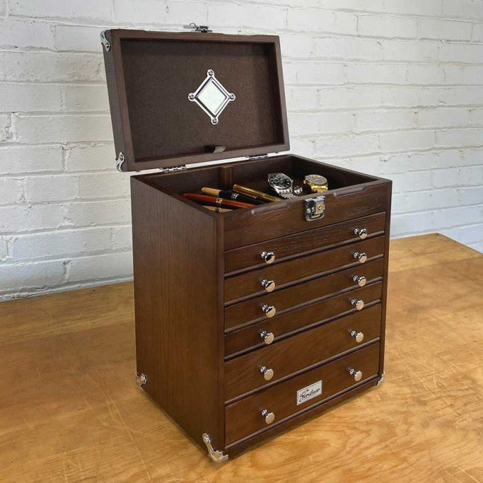 Gerstner International Dark Oak 6-Drawer Chest