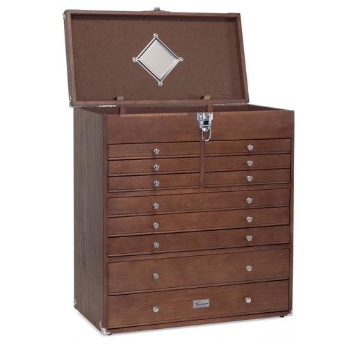 Gerstner International Dark Oak 11-Drawer Chest