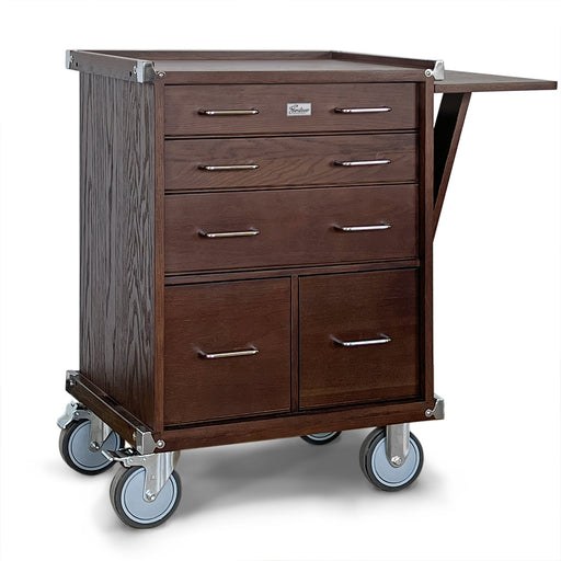 Gerstner International Dark Oak 5-Drawer Roller Cabinet