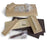 Gerstner USA Unfinished Wooden Tote Case DIY Kit, Brown Felt