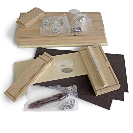 Gerstner USA Unfinished Wooden Tote Case DIY Kit, Brown Felt