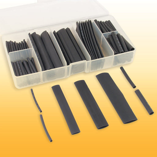 Heat Shrink Tubing Assortment with Storage Box, 127 Pieces