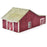 Horse Stable, HO Scale, By Scientific