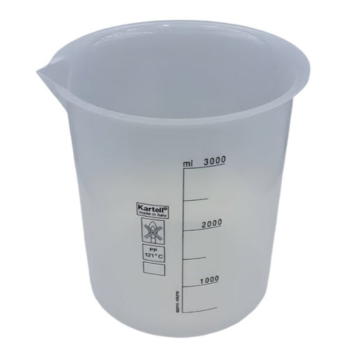 Kartell® Printed Graduations Beaker, 3000 Milliliter  (101oz)