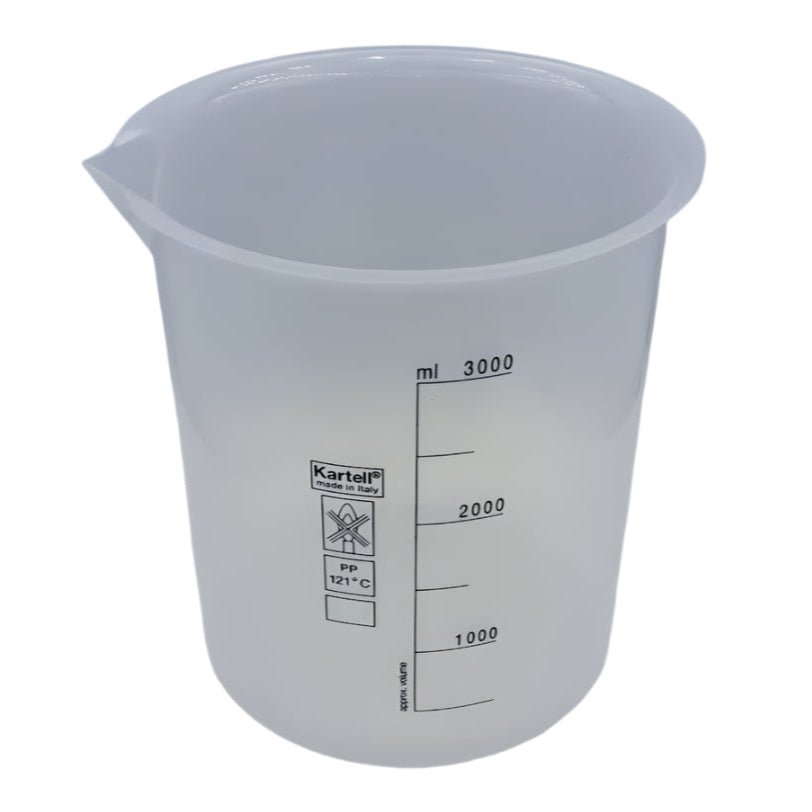 Kartell® Printed Graduations Beaker, 3000 Milliliter  (101oz)