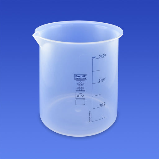 Kartell® Printed Graduations Beaker, 3000 Milliliter  (101oz)
