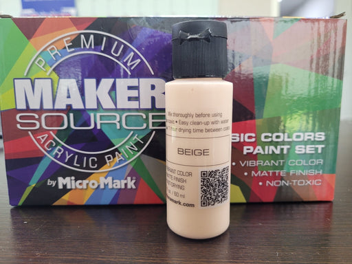 Makersource Acrylic Paint by Micro-Mark, Beige, 60ml
