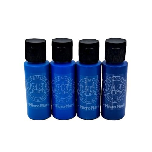 Makersource Acrylic Paint by Micro-Mark, Blue Ombre 4 Pack Set