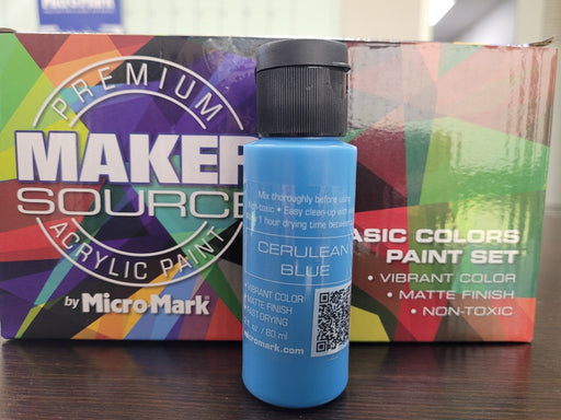 Makersource Acrylic Paint by Micro-Mark, Cerulean Blue, 60ml