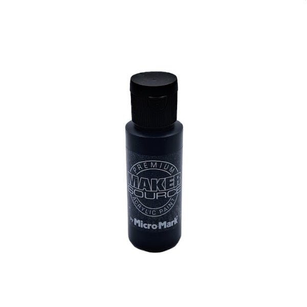 Makersource Acrylic Paint by Micro-Mark, Lamp Black, 60ml