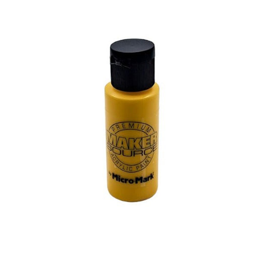 Makersource Acrylic Paint by Micro-Mark, Mid Yellow, 60ml