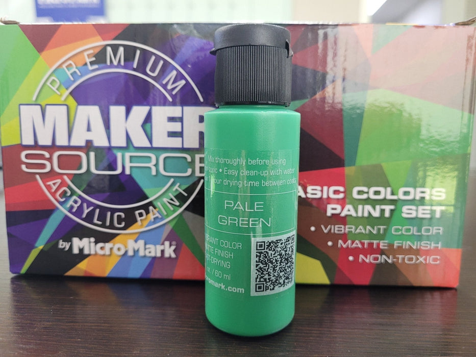 Makersource Acrylic Paint by Micro-Mark, Pale Green, 60ml