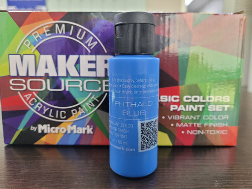 Makersource Acrylic Paint by Micro-Mark, Phthalo Blue, 60ml