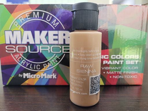 Makersource Acrylic Paint by Micro-Mark, Raw Sienna, 60ml