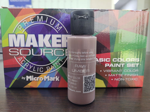 Makersource Acrylic Paint by Micro-Mark, Raw Umber, 60ml