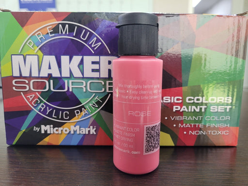 Makersource Acrylic Paint by Micro-Mark, Rose, 60ml
