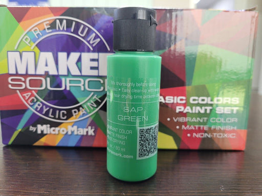 Makersource Acrylic Paint by Micro-Mark, Sap Green, 60ml