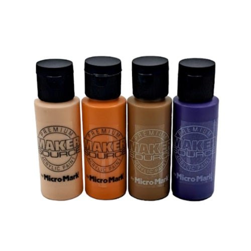 Makersource Acrylic Paint by Micro-Mark, Specialty Color 4 Pack Set