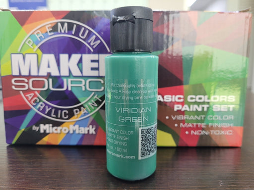 Makersource Acrylic Paint by Micro-Mark, Viridian Green, 60ml