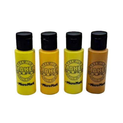 Makersource Acrylic Paint by Micro-Mark, Yellow Ombre 4 Pack Set