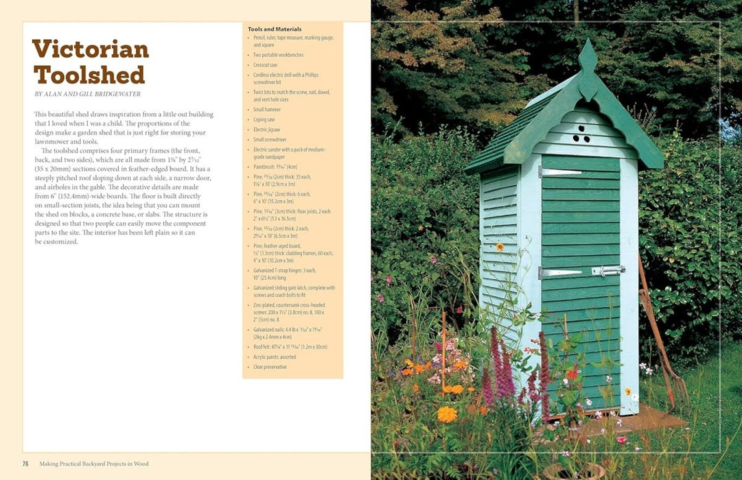 Making Practical Backyard Projects in Wood: Beautiful Things to Make in a Weekend, Including Ready-to-Use Plans & Patterns Book