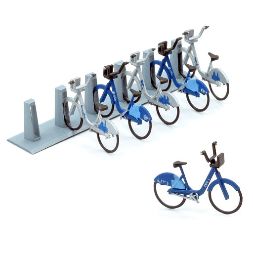 Metropolitan Bike Share Bicycles, HO Scale by Scientific