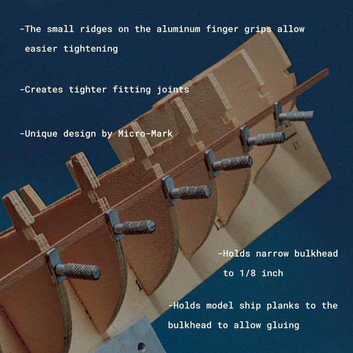 Micro-Mark 10-piece Planking Clamp Set