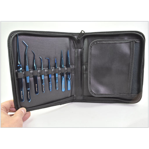 Micro-Mark 15-piece Titanium Tweezer Set