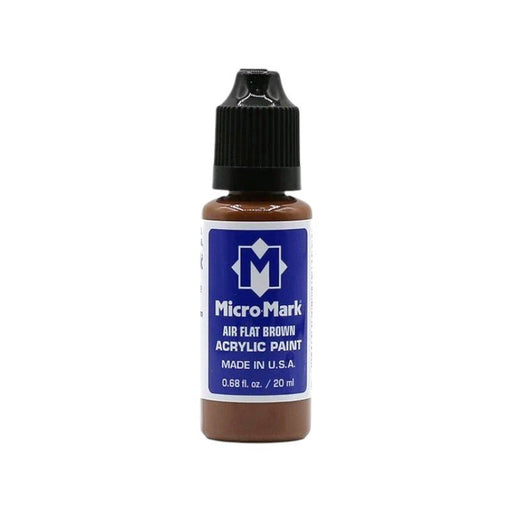 Micro-Mark Air Flat Brown Acrylic Paint, 20ml