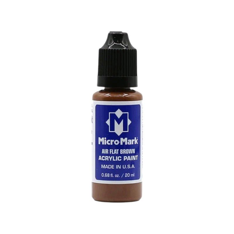 Micro-Mark Air Flat Brown Acrylic Paint, 20ml