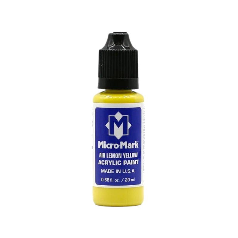 Micro-Mark Air Lemon Yellow Acrylic Paint, 20ml