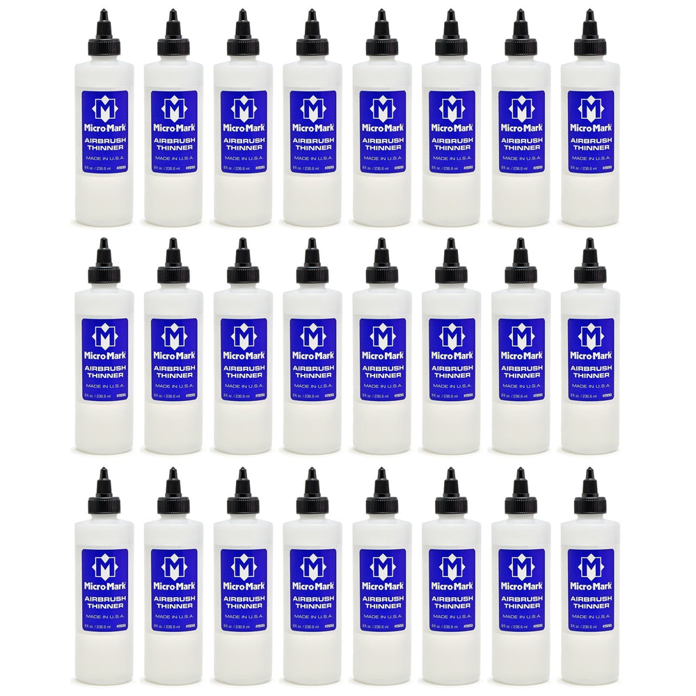 Micro-Mark Airbrush Thinner, 24 Pack Case 8 oz bottles