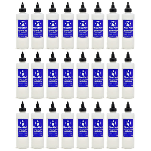 Micro-Mark Airbrush Thinner, 24 Pack Case 8 oz bottles