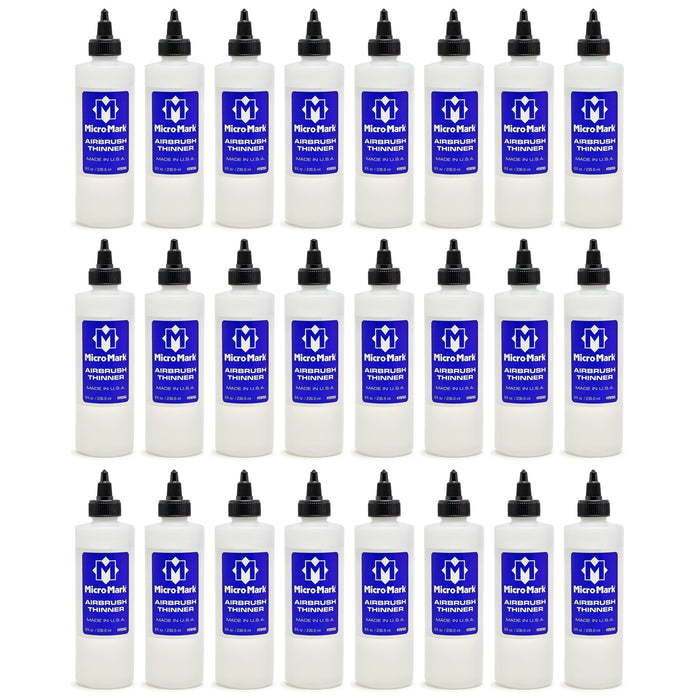 Micro-Mark Airbrush Thinner, 24 Pack Case 8 oz bottles
