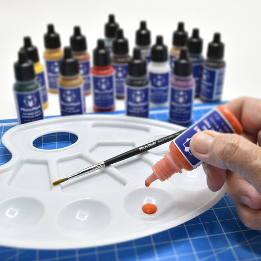 Micro-Mark Basic Color Acrylic Paint Set