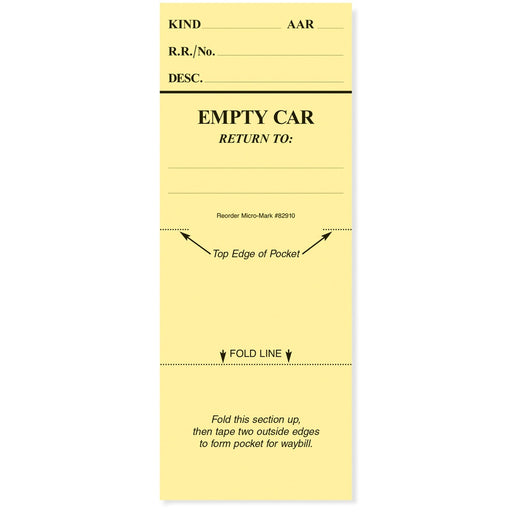 Car Routing System Car Cards, Pad of 100