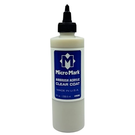 Micro-Mark Clear Coat Airbrush Acrylic Paint, 8oz