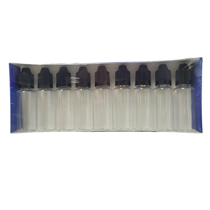 Micro-Mark Empty 20ml Paint Bottle, 9-Pack – For Custom Colors, Mixes & More
