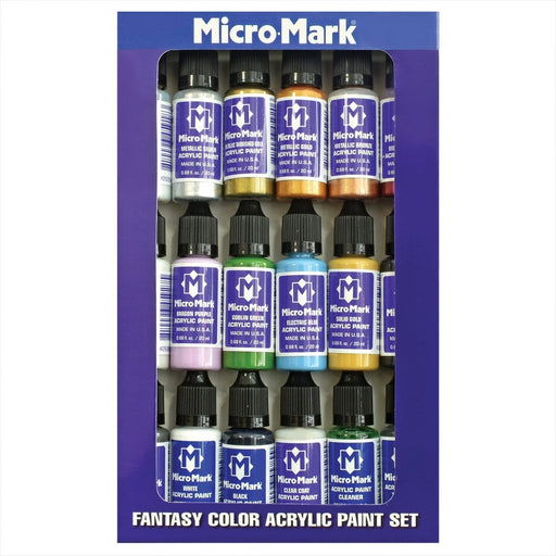 Micro-Mark Fantasy Color Acrylic Paint Set