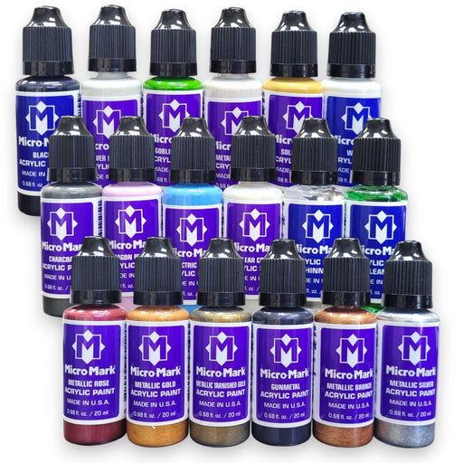 Micro-Mark Fantasy Color Acrylic Paint Set