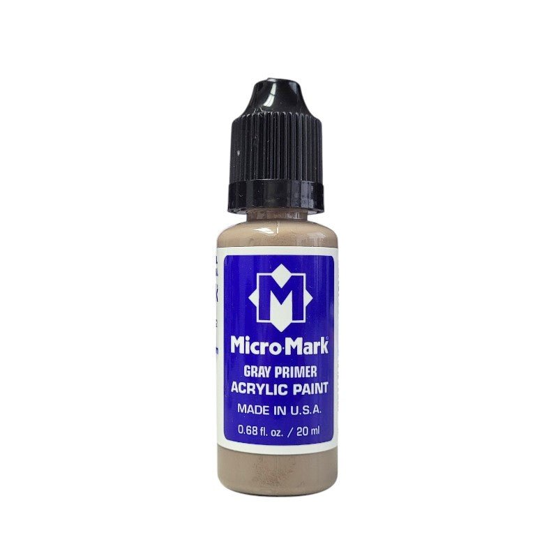 Micro-Mark Gray Primer Acrylic Paint, 20ml
