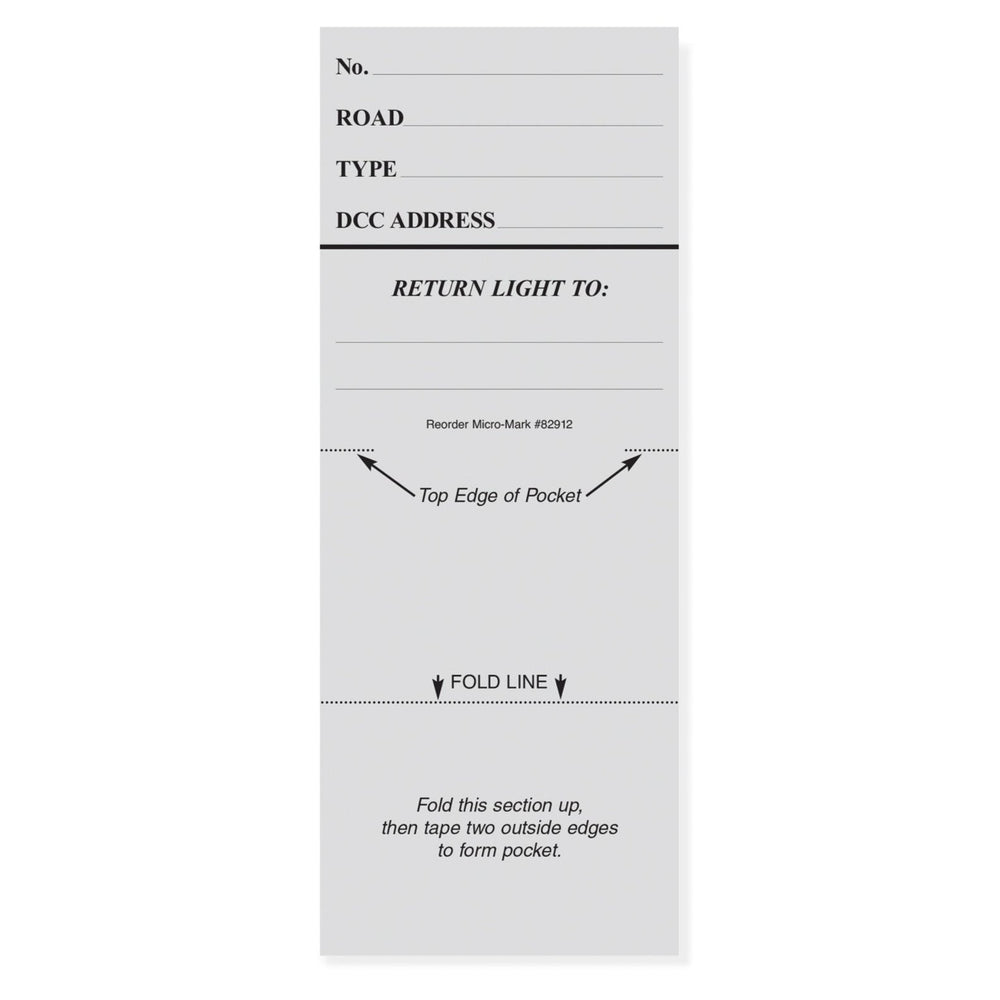 Car Routing System Locomotive Cards, Pack of 50